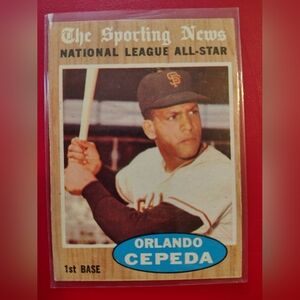 Orlando Cepeda 1962 Topps The Sporting News All-Star #390 San Francisco Giants